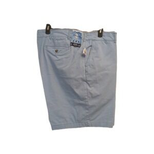 NWT IZOD Saltwater Stretch Flat Front Men's Shorts  48" W, 10.5" Insm Light Blue